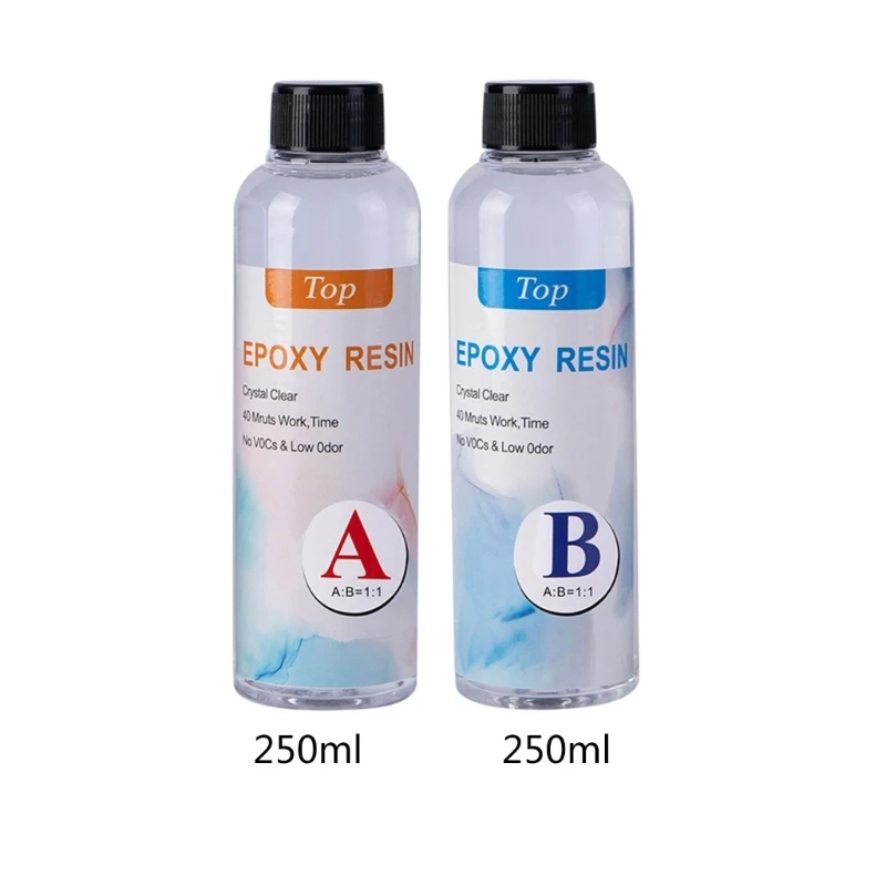 

Epoxy Resin Crystal Clear Kit Resin and Hardener Casting Resin Kit for Coating Art Crafts DIY Jewelry Making River Table