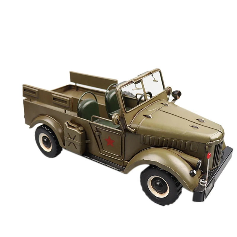 

FBIL-World War II Gaz 69 Vehicle Model Simulation Transport Vehicle Home Cllections Window Display Perfect Gift For Boyfriend