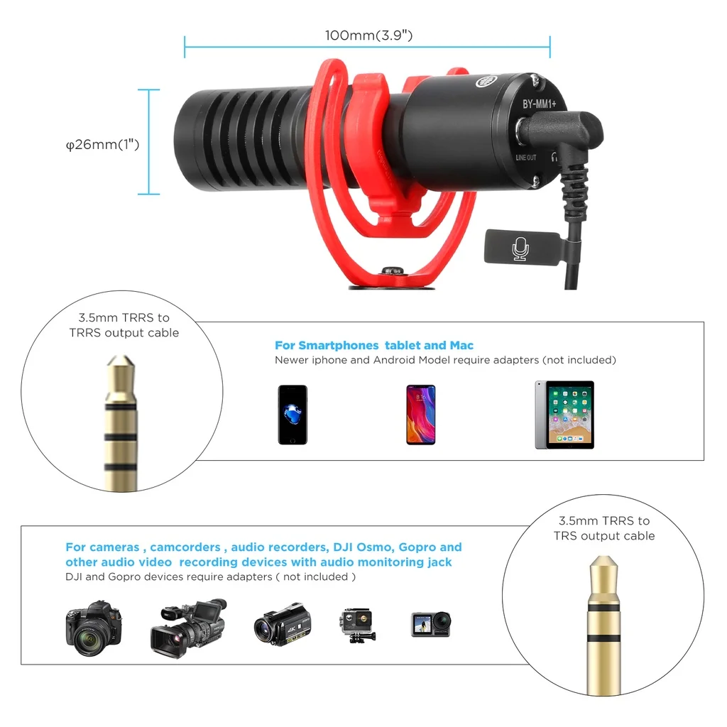 BOYA профессиональный микрофон для студийной видеосъемки | Электроника