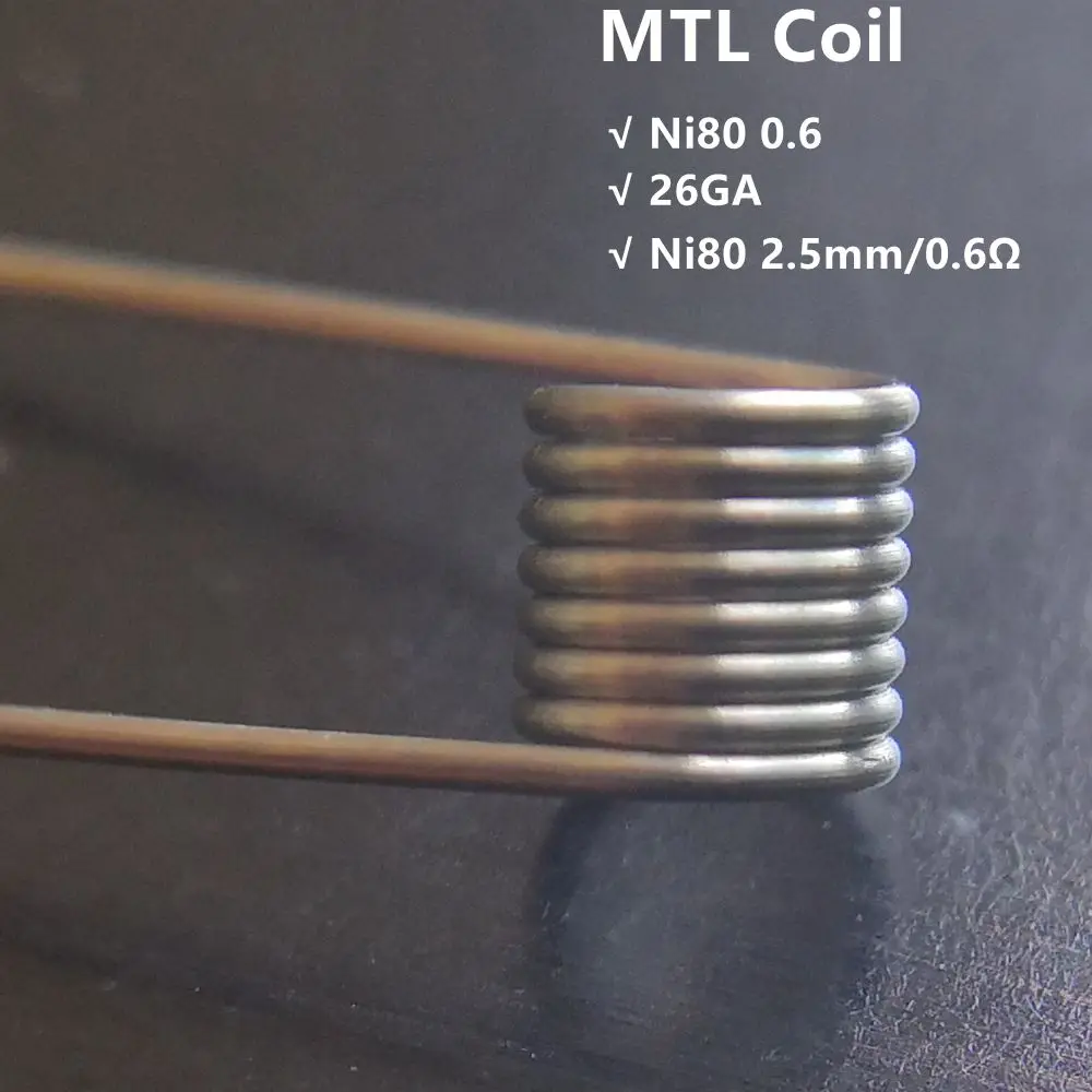 BSKR высококачественные готовые катушки 2 5 мм NI80/A1/SS316L MTL Alien Coil Clapton для