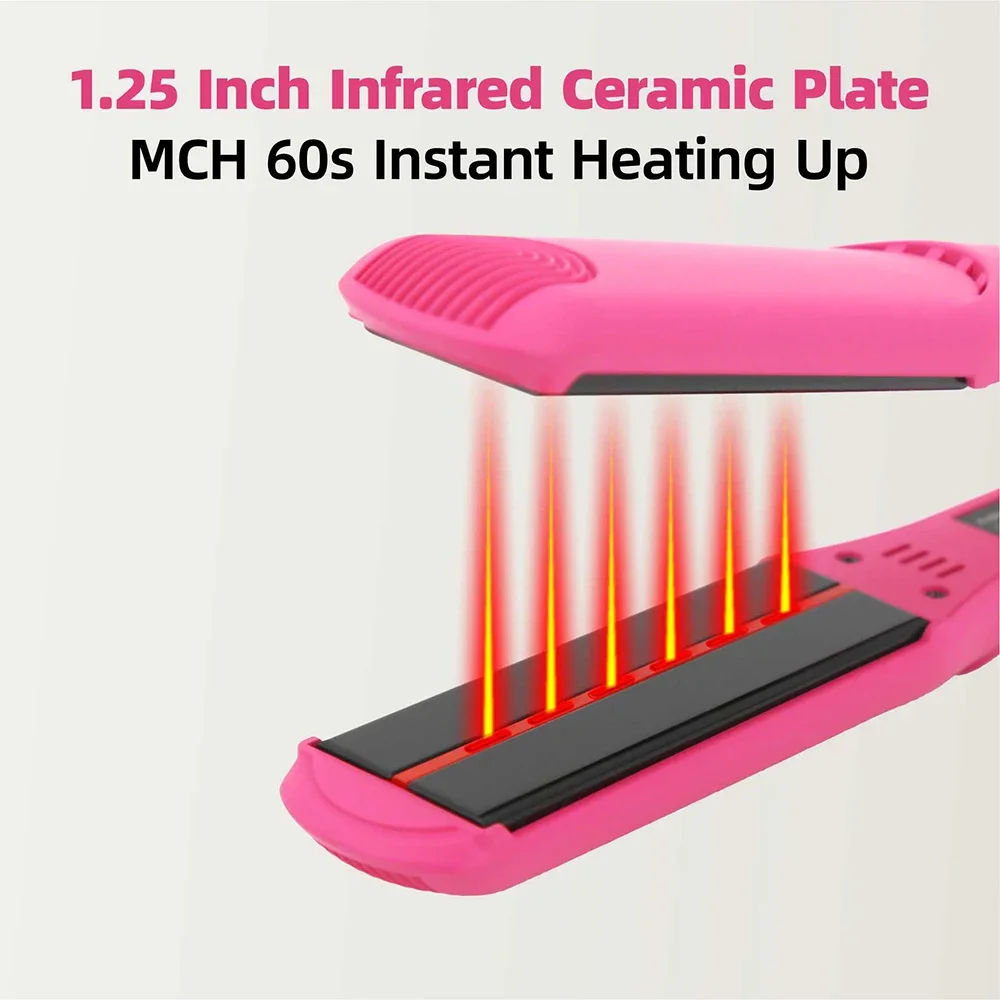 Инфракрасный выпрямитель для волос Madakoo — керамический утюг с быстрым нагревом