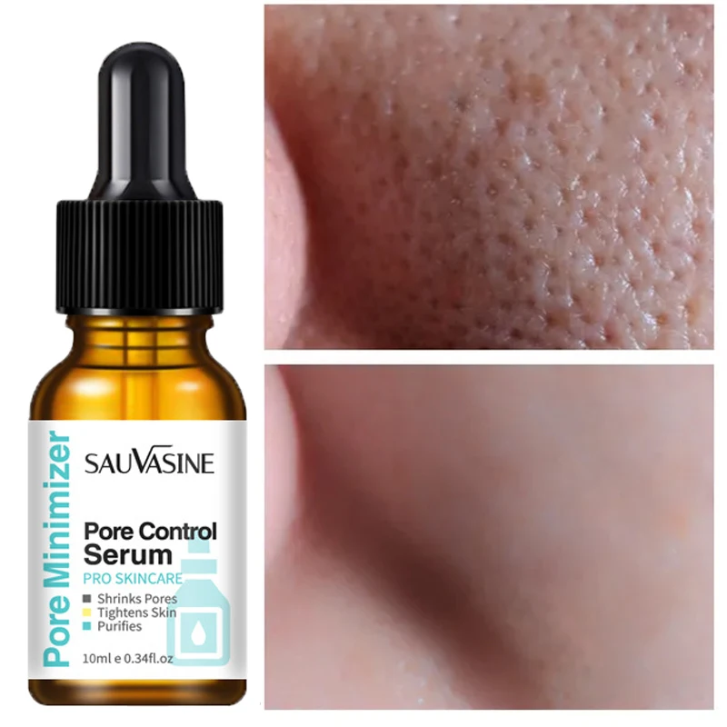 

Pore Shrinking Serum Minimizing Shrinking Tightening Pores Relieving Dryness Blackhead Removal Facial Essence Skin Care Beauty