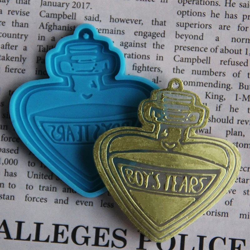 

Silicone Mold for DIY Keychain Necklace Charms Epoxy Resin Jewellery Making