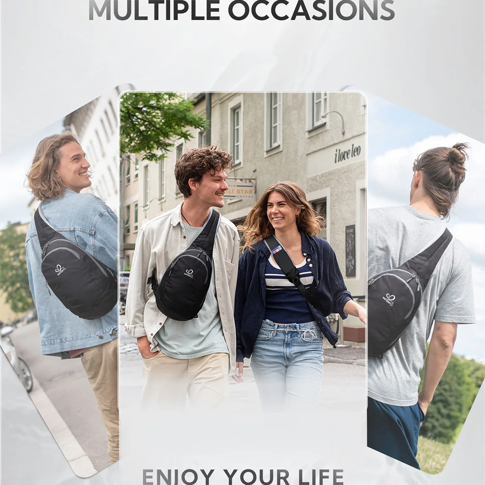 Сумка на ремне WATERFLY рюкзак нагрудная сумка через плечо тренажерный зал для езды