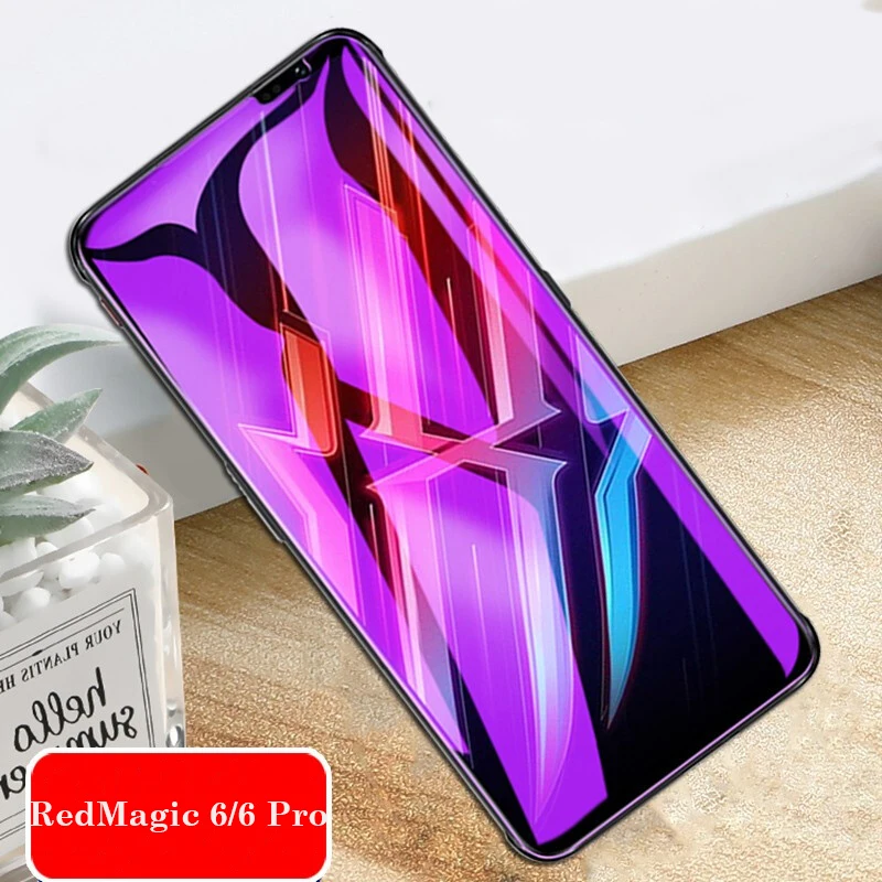 

2.5D Screen Protector for ZTE Nubia Red Magic 6 6S Pro 6R Full Cover Clear Anti-blue Tempered Glass for RedMagic 6 6S Pro 6R