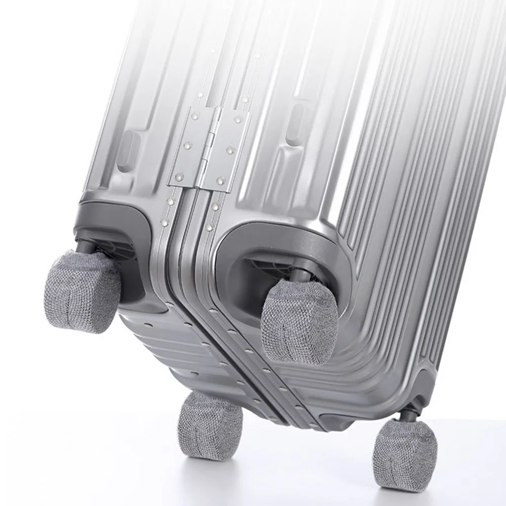 

4 Pcs Knitting Luggage Wheels Cover Home Chair Feet Caster Suitcase Reduce Noise Covers Wheels Guard Cover Accessories
