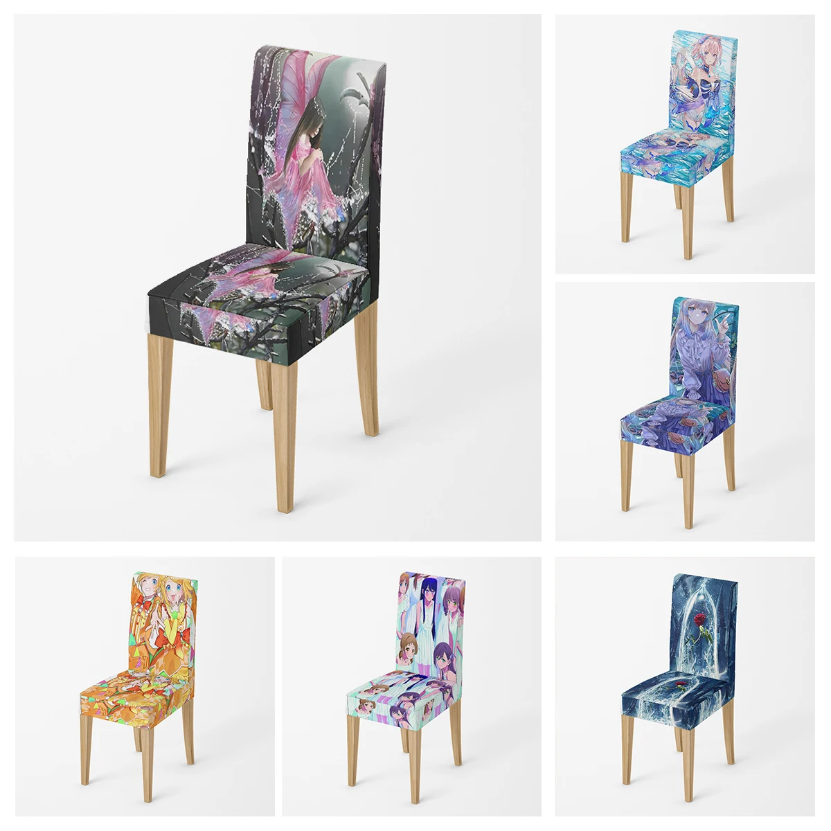 

Регулируемые стулья для фотостульев, Скандинавская эластичная ткань, чехол для стула для свадьбы