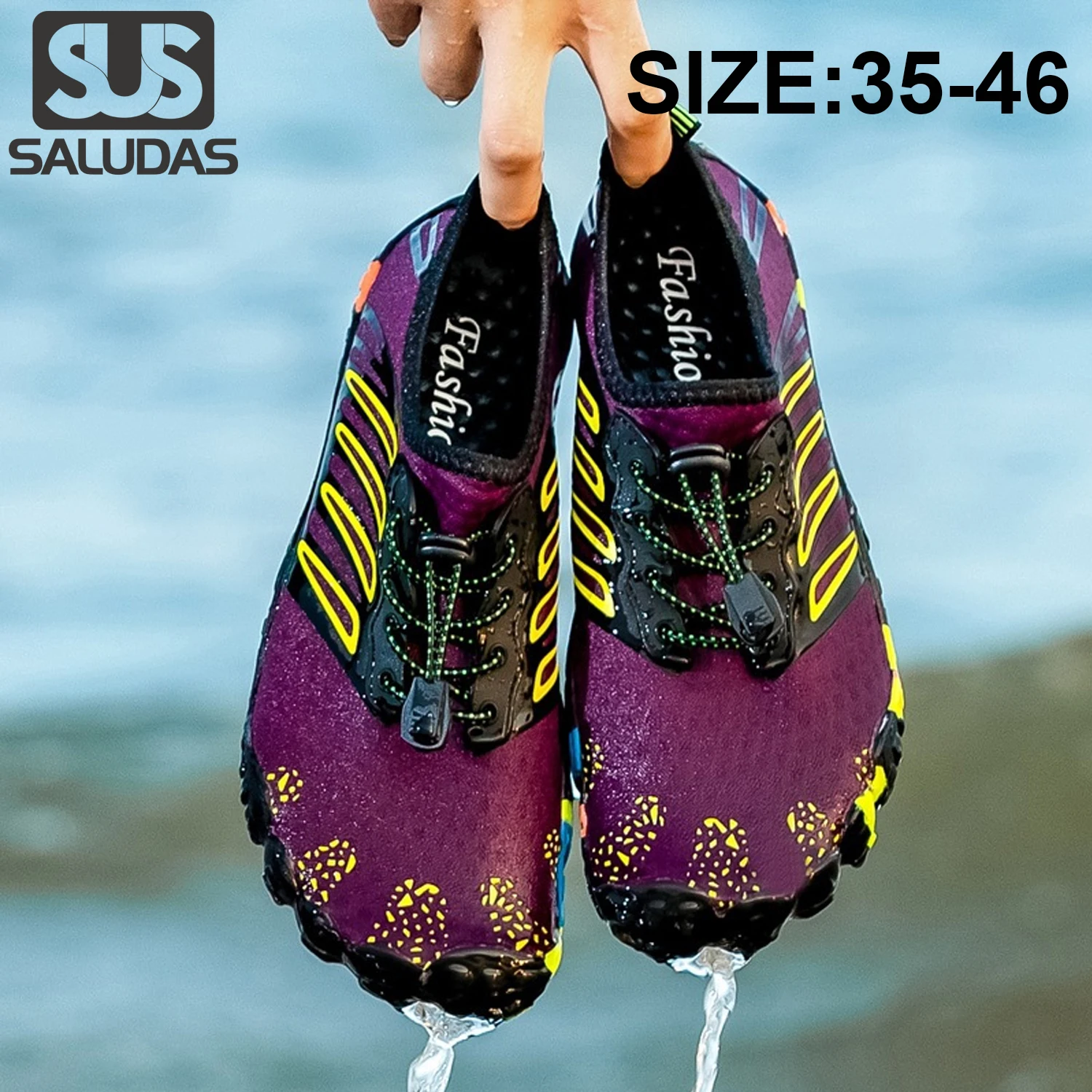 

Xiaomi SALUDAS Water Shoes Men Summer Breathable Aqua Shoes Rubber Upstream Shoes Woman Beach Sandals Diving Swimming Socks