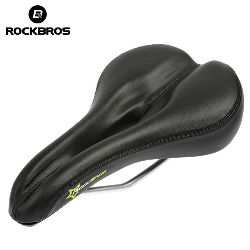 

ROCKBROS Bicycle Saddle Mountain Road Bike Saddles PVC Leather Carbon Steel Hollow Cycling Soft Seats Saddles Bike Accessories