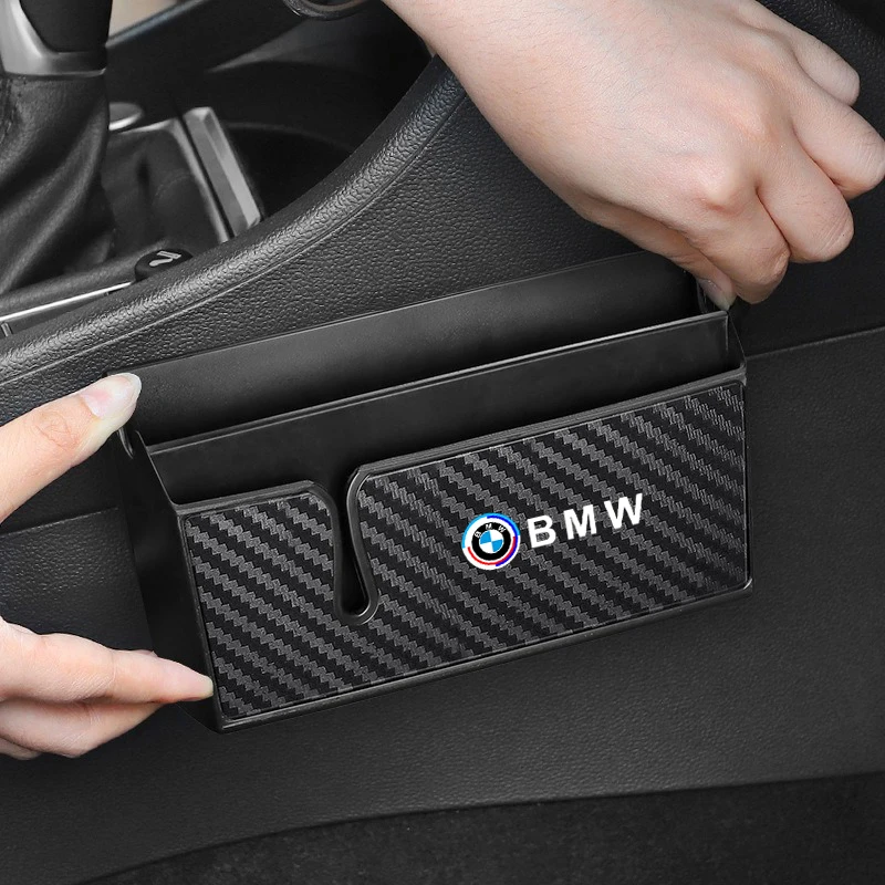 Фото Автомобильный органайзер из карбона, мини-ящик для хранения для BMW 50th Anniversary 1, 3, 5, 7 серий E83 F16 E70 BMW M M3 M5 G20 G30 F15 F16 №2