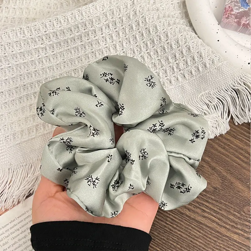 Французская винтажная атласная повязка на волосы с кольцом для большого