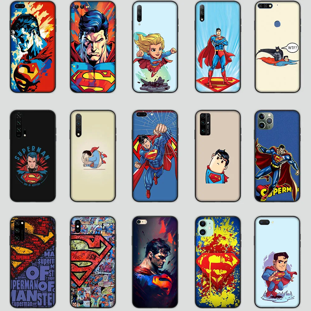 Флэш-Супермен черный чехол для OPPO A74 A53S A53 A54 A54S A16 A16S A91 A92 A92S A72 A52 A31 A8 A83 A85 A1 A1K