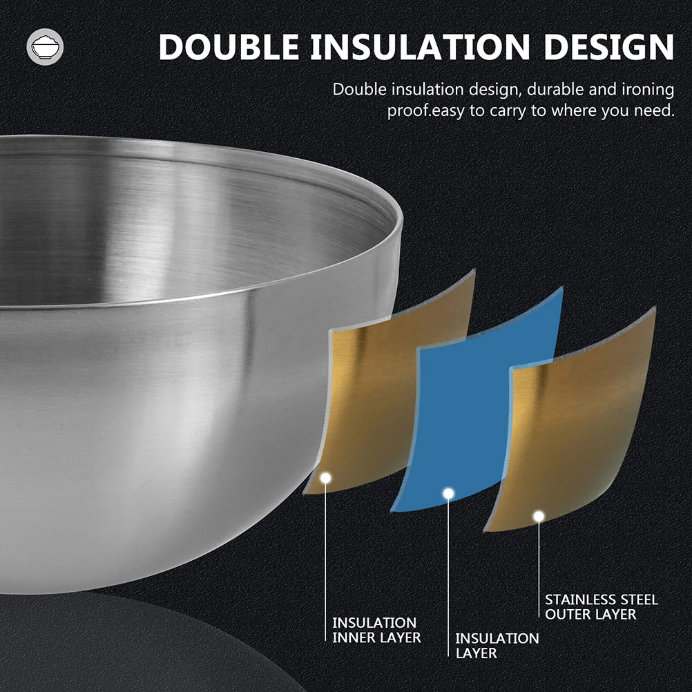 2 шт. салатница из нержавеющей стали кухонный гаджет контейнер для еды домашняя