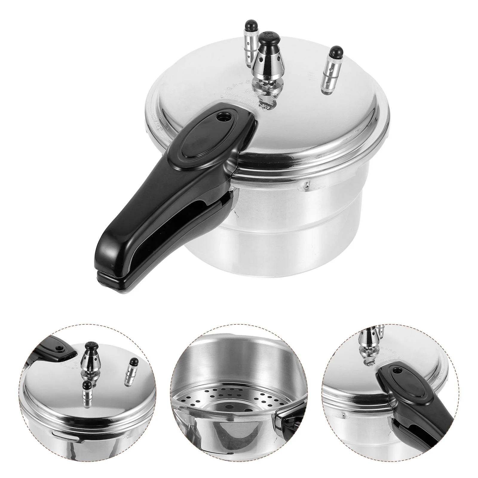 

Stainless Steel Pressure Cooker Canning Gas Stove Safe Induction Cookers Tall Pot Cooking Kitchen