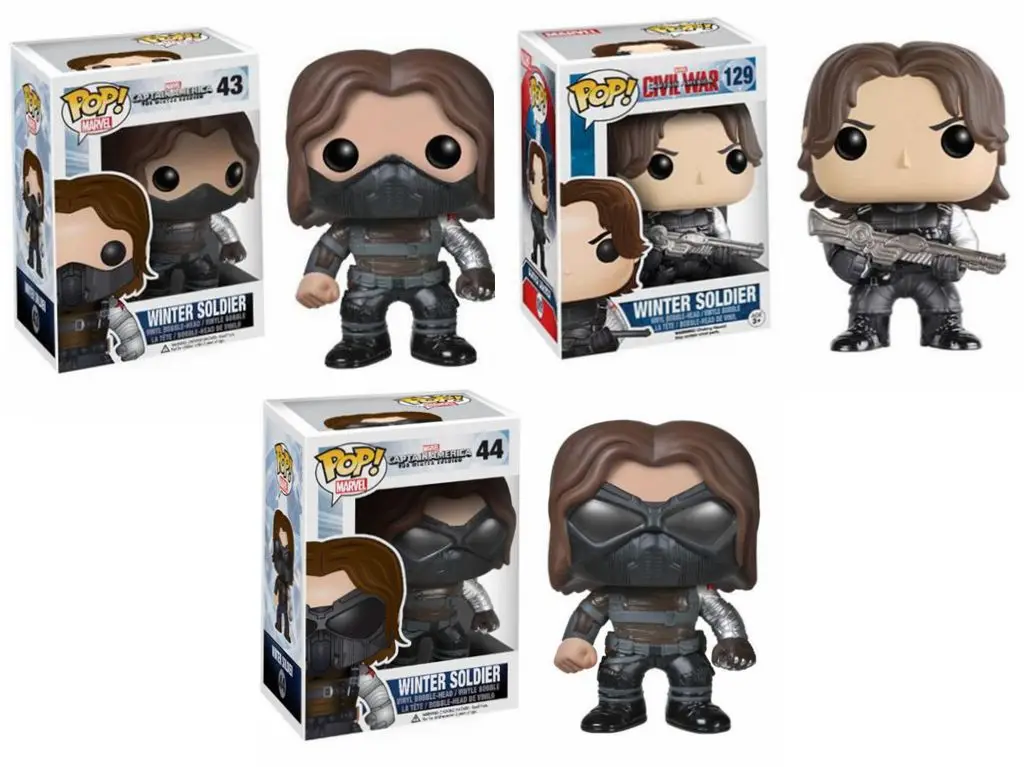 Экшн-фигурки супергероев Funko pop, Капитан Америка, зимний солдат 43 #44 #129 #, игрушки для детей, подарок на день рождения