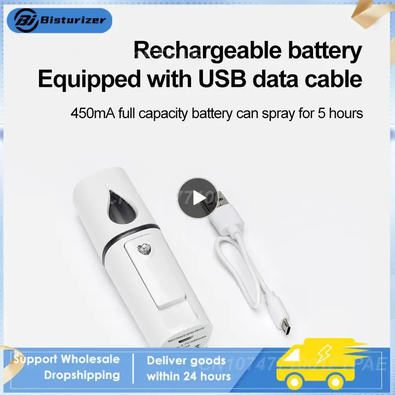 

1~10PCS USB Mist Facial Sprayer Humidifier Portable Face Spray Bottle Moisturizing Hydrating Face Steamer Nebulizer