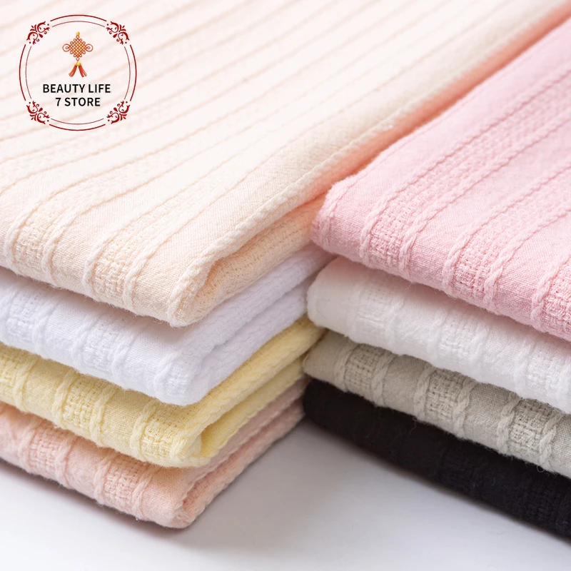 Прямая жаккардовая 100% хлопковая ткань весна-лето юбка-рубашка платье однотонная