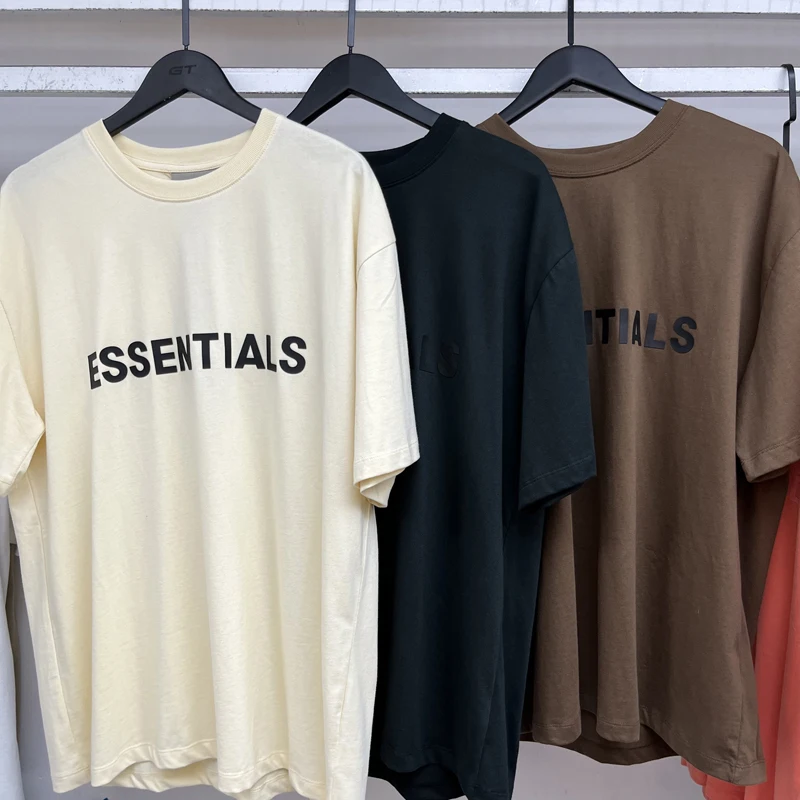 

LEE FOG T Shirt Essentials Tshirts High Quality 3D Adhesive Short Sleeve Tops Multicolor Oversized T-shirt for Men Women