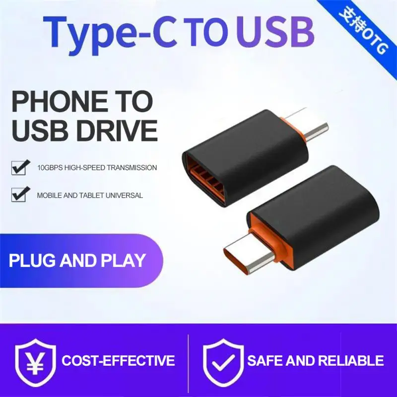 

10A OTG USB 3.0 To Type C Adapter TypeC Female To USB Male Converter Fast Charging Data Transfer For Macbook Xiaomi Samsung