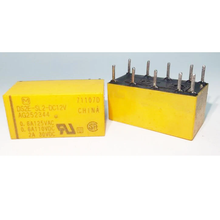 Горячая новинка, реле DS2Y-SL2 DS2YSL2 12 В постоянного тока 12 В, 10 контактов