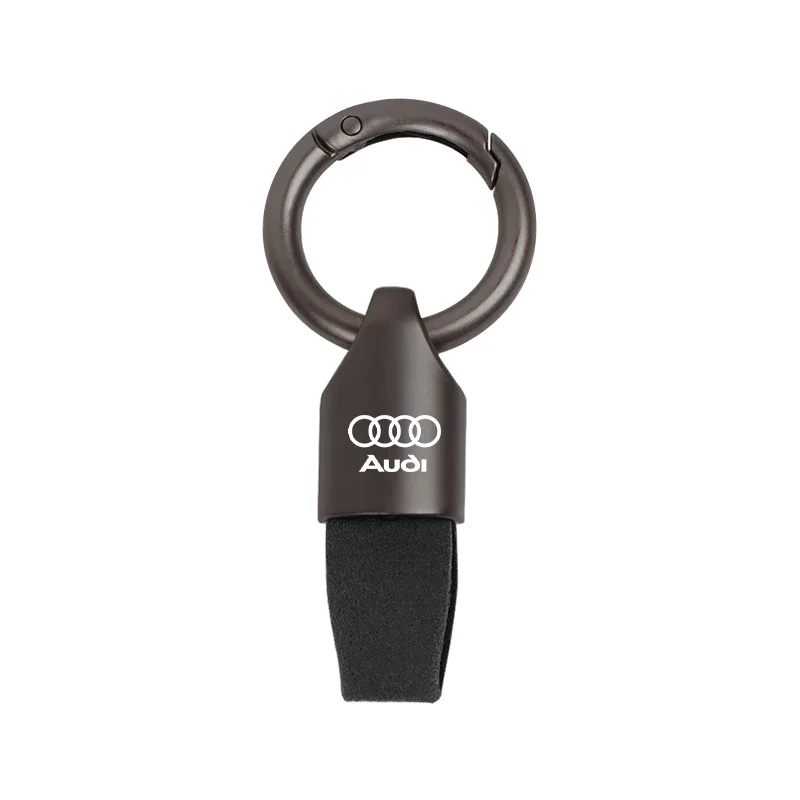 

Замшевый автомобильный брелок для Audi 8V A6 C6 C7 A4 Q5 B6 B7 S line B9 A5 Q3 TT B8 8P A3 Винтажный кожаный брелок из цинкового сплава Аксессуары