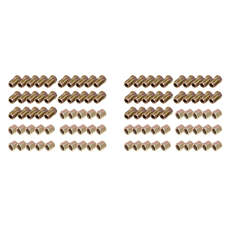 100 шт. винтовые гайки для тормозной трубы с наружным диаметром 3/16 дюймов