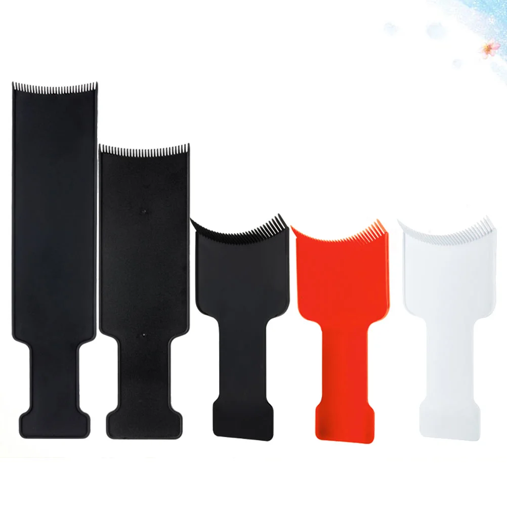 

5pcs Barber Hair Dye Comb Hair Dye Board Hair Dye Highlights Paddle for Hair Dye