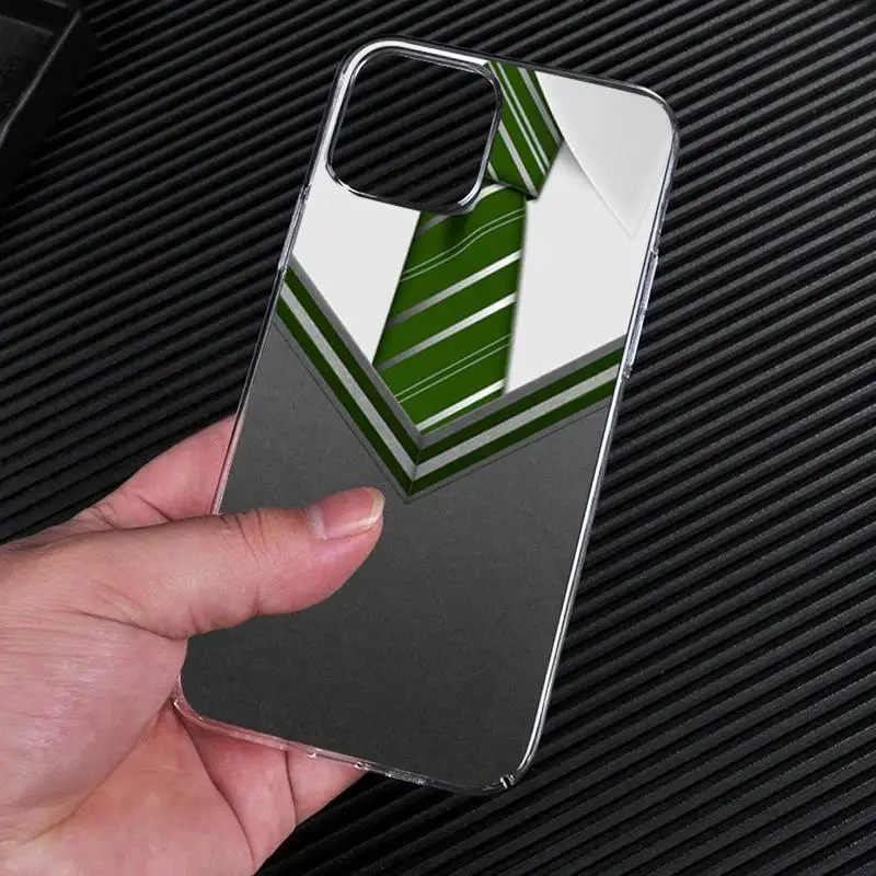 Прозрачный чехол для телефона Harries Slytherin с символом Хогвартса iphone 13 12 11 Pro Max Mini XS 8 7