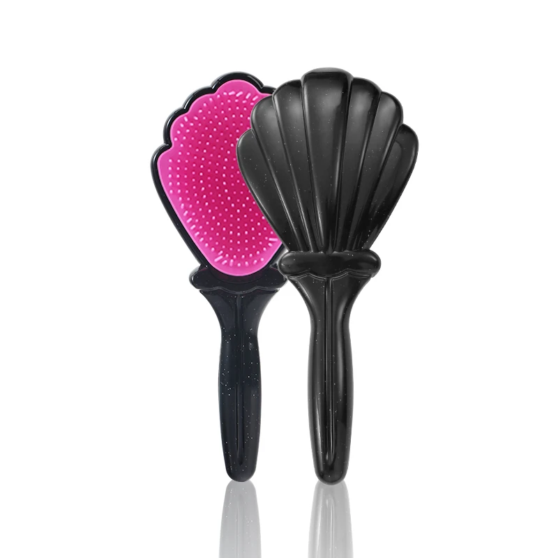 

Hair Brush Cartoon Cute Massage Shiny Shell Beauty Reduce Hair Loss Solid Color Comb Woman Salon Anti-static Barberr Accessories