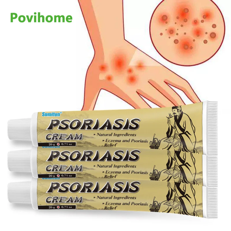 

1/3Pcs Psoriasis Antibacterial Treatment Cream Pruritus Ointment Dermatitis Urticaria Eczema Antipruritic Anti-itching Plaster