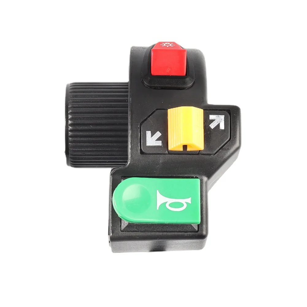 

Switch Bicycle Switch Electric Bicycle For Cycling Horn Turn Signal Black PVC Switch Button 1 X Bicycle Switch