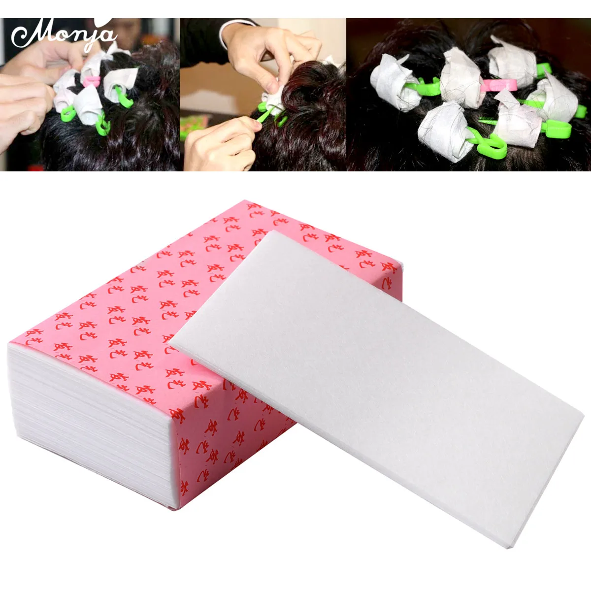 

100 шт./упак. утолщенные и термостойкие профессиональные салфетки для завивки волос в салоне, инструменты для укладки волос