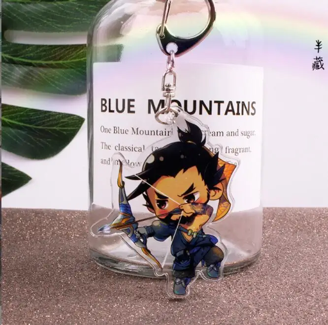 Overwatch брелок акриловый для ключей подвеска аксессуары аниме |