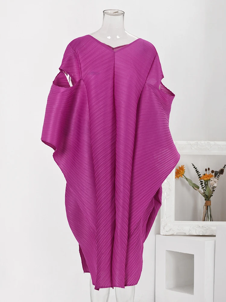 Дизайнерское плиссированное платье LANMREM женские свободные длинные платья с