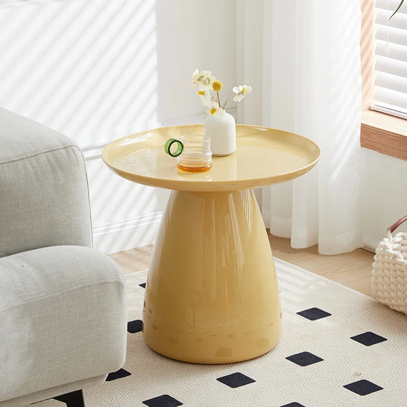 Круглый журнальный столик для гостиной балкона простой макияжа небольшой