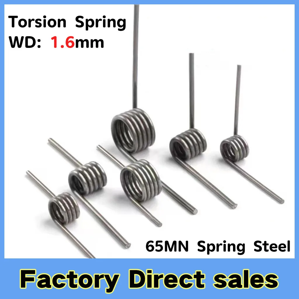 V-Spring, 1.6 Wire Diameter Torsion Small Torsion Spring, Hairpin Spring, 180/120/90/60 Degree Torsion Torsion Spring, 10pcs