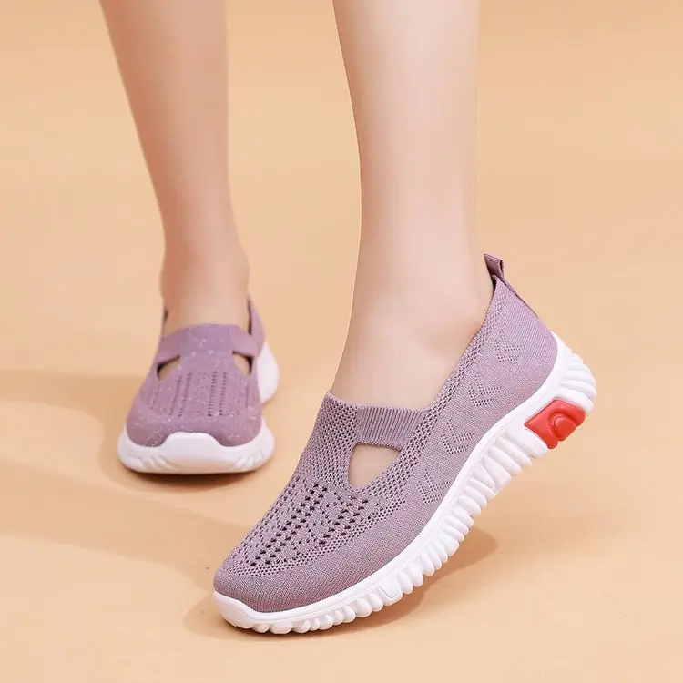 

Cloth shoes Women's new summer walking shoes Soft soled soft shoes Light and comfortable women's shoes