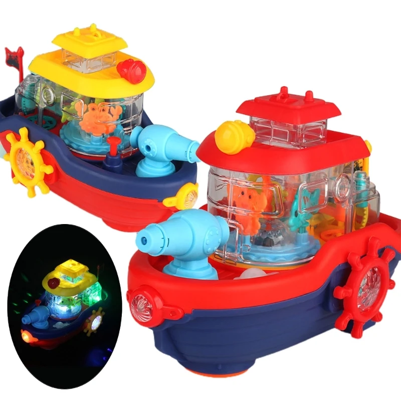 

Игрушка со звуком для детей, электролодка, музыкальный корабль, подарок для мальчиков и девочек старше 3 лет