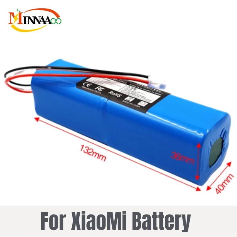 

For Xiaomi Robot Battery 1C P1904-4S1P-MM Mijia Mi Vacuum Cleaner Sweeping Mopping Robot Replacement Battery G1