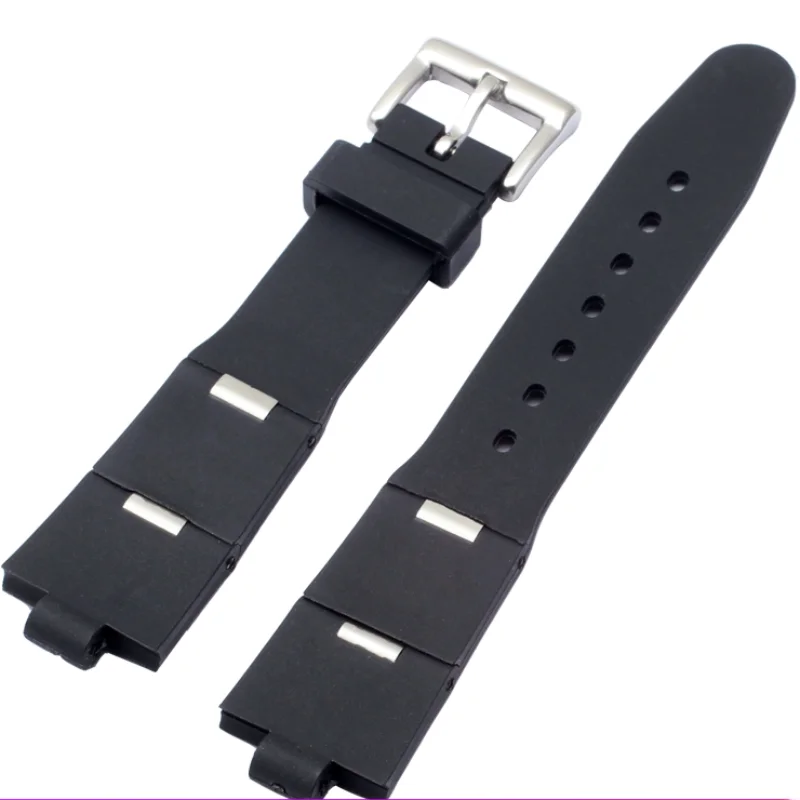 

Dust Free Soft Rubber Watch Strap for Bvlgari Silicone Fold Black Watch Bracelet Special Convex Interface 22mm 24mm Watch Band