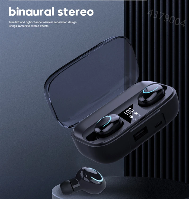 

2023 New Bluetooth 5.2 Wireless TWS Earphone Smart Touch HD Call Earbuds Mini Game Sports Waterproof Stereo Music Headset