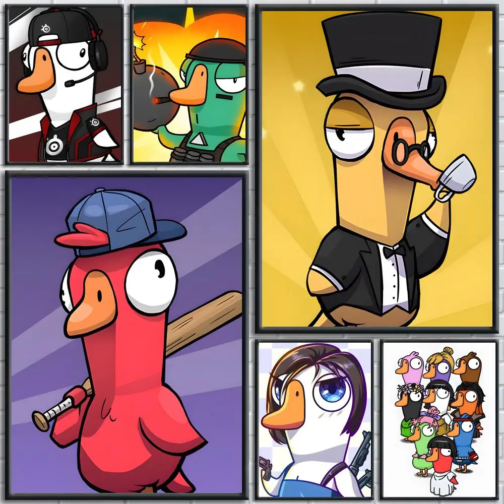Фото Постер Game G-Goose Goose Duck, модные и легко наносимые настенные наклейки для домашнего декора и стен комнат в общежитиях №1