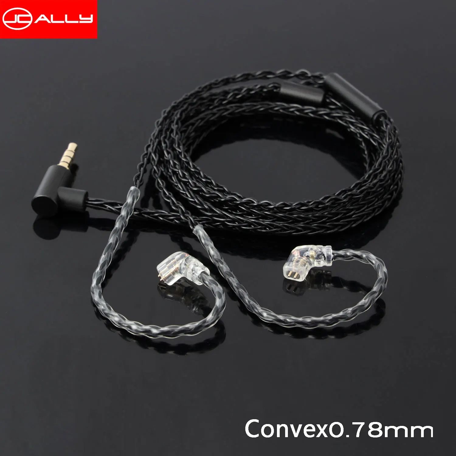 

JCALLY 5N Pure Silver Plated Earphone Upgrade Cable with Microphone 3.5mm MMCX/QDC/0.78/0.75mm 2Pin for KZ TFZ T2 CCA EDX AS16