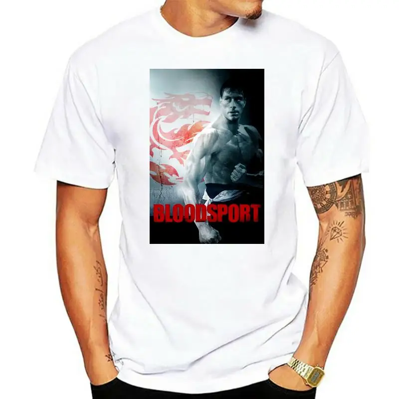 

Blood Movie Poster Jean-Claude Van Damme Ver. 2 T-Shirt Size S M L XL 2XL 3XL