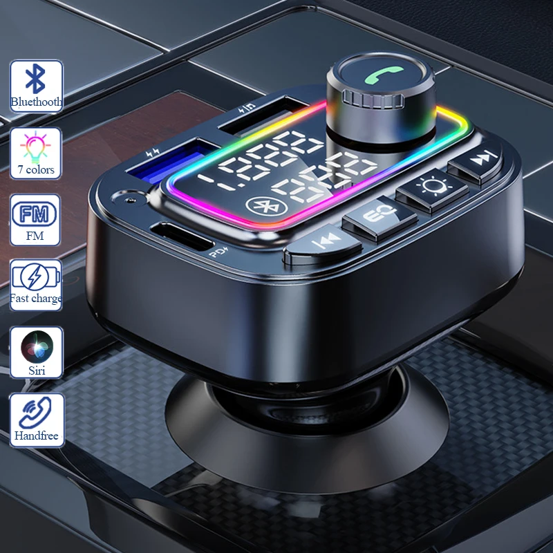 

FM-трансмиттер автомобильный с поддержкой Bluetooth 5,0 и mp3-плеером