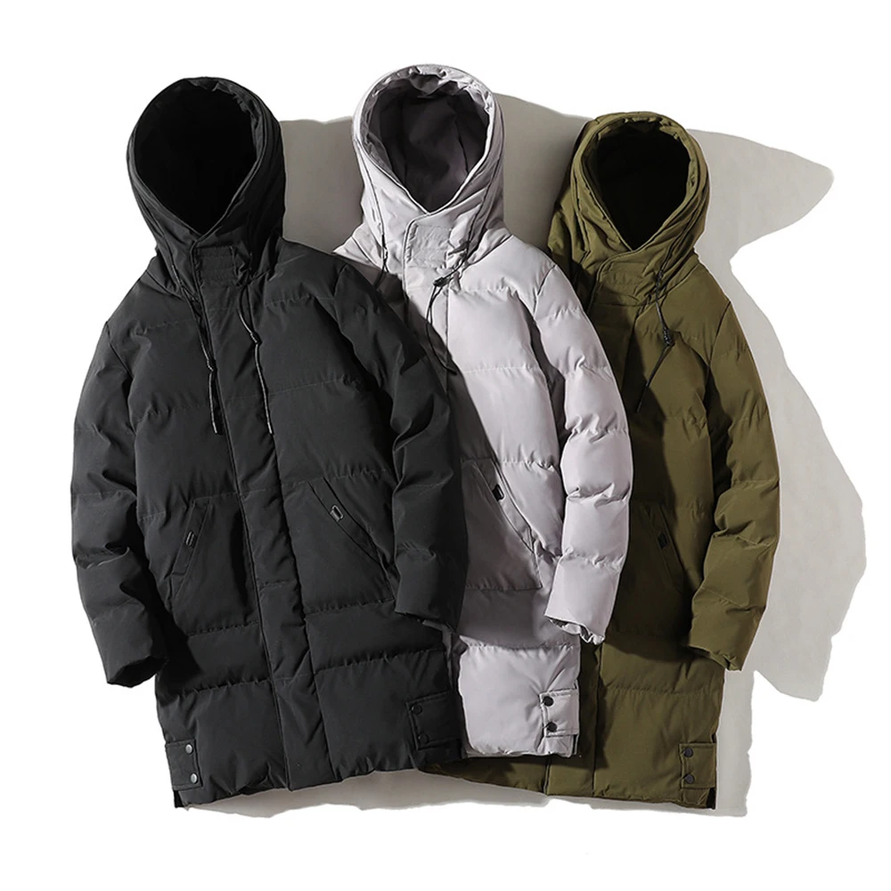 

Men's Long Coat Large Size 7Xl 8Xl Winter Cotton Padded Jacket Oversize Husband Hood Parka Outerwear Thick Warm Windbreaker Male