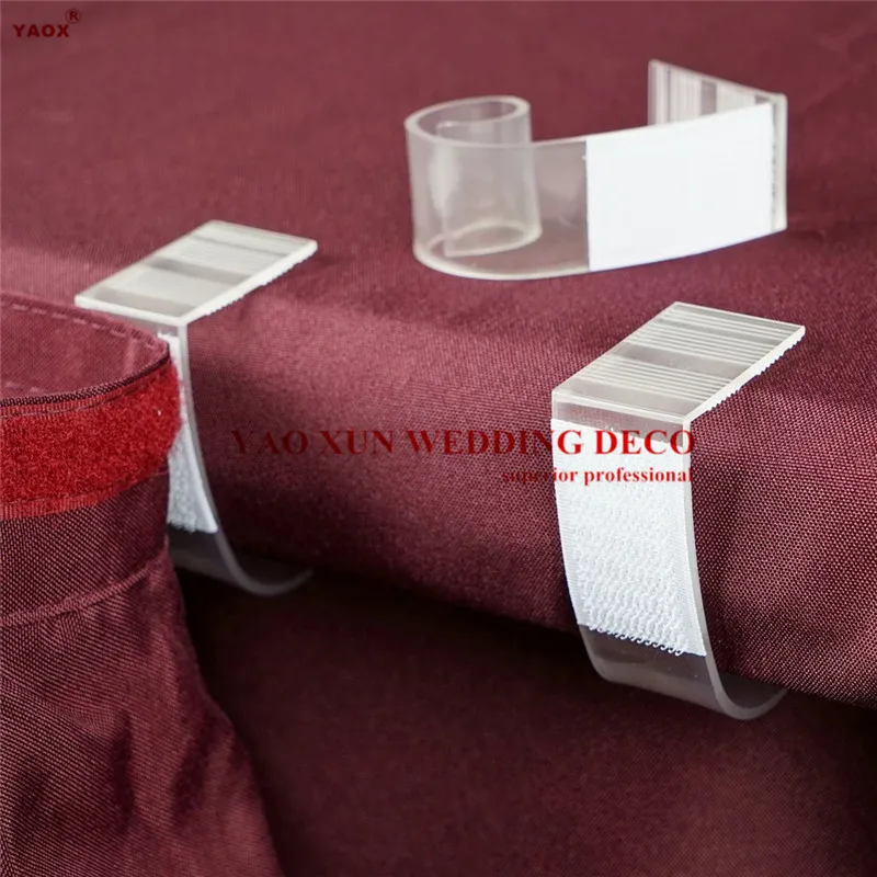 

10 20 30pcs Adjustable Large Plastic Table Skirt Clip Banquet Tablecloth Clips For Wedding Decoration