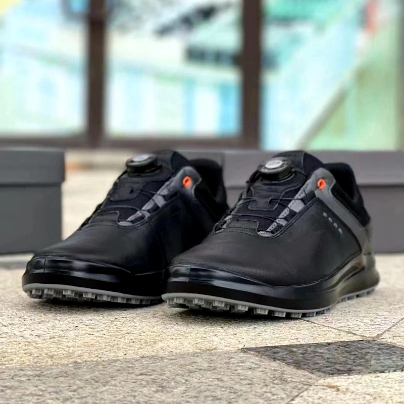 Men's Golf Shoes BOA Knob Non Slip Sole Shock Absorbing Waterproof Brand High Grade Fashion Comfortable Light Golf Men's Shoes