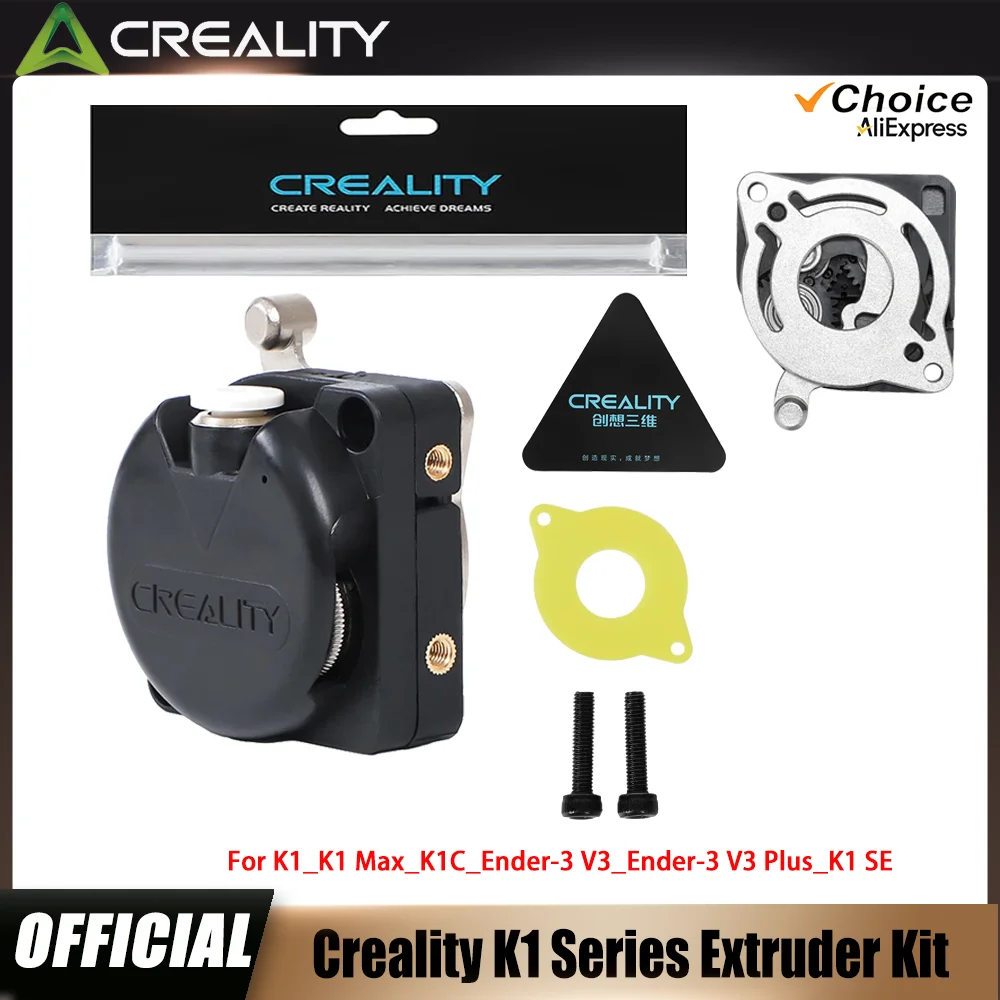 Creality K1C Ekstruder (Motorsuz) – K1 MAX / K1 / Ender 3 V3 / V3 Plus için Ekstrüzyon Mekanizması Kiti, Yeni 3D Yazıcı Yükseltme Parçası
