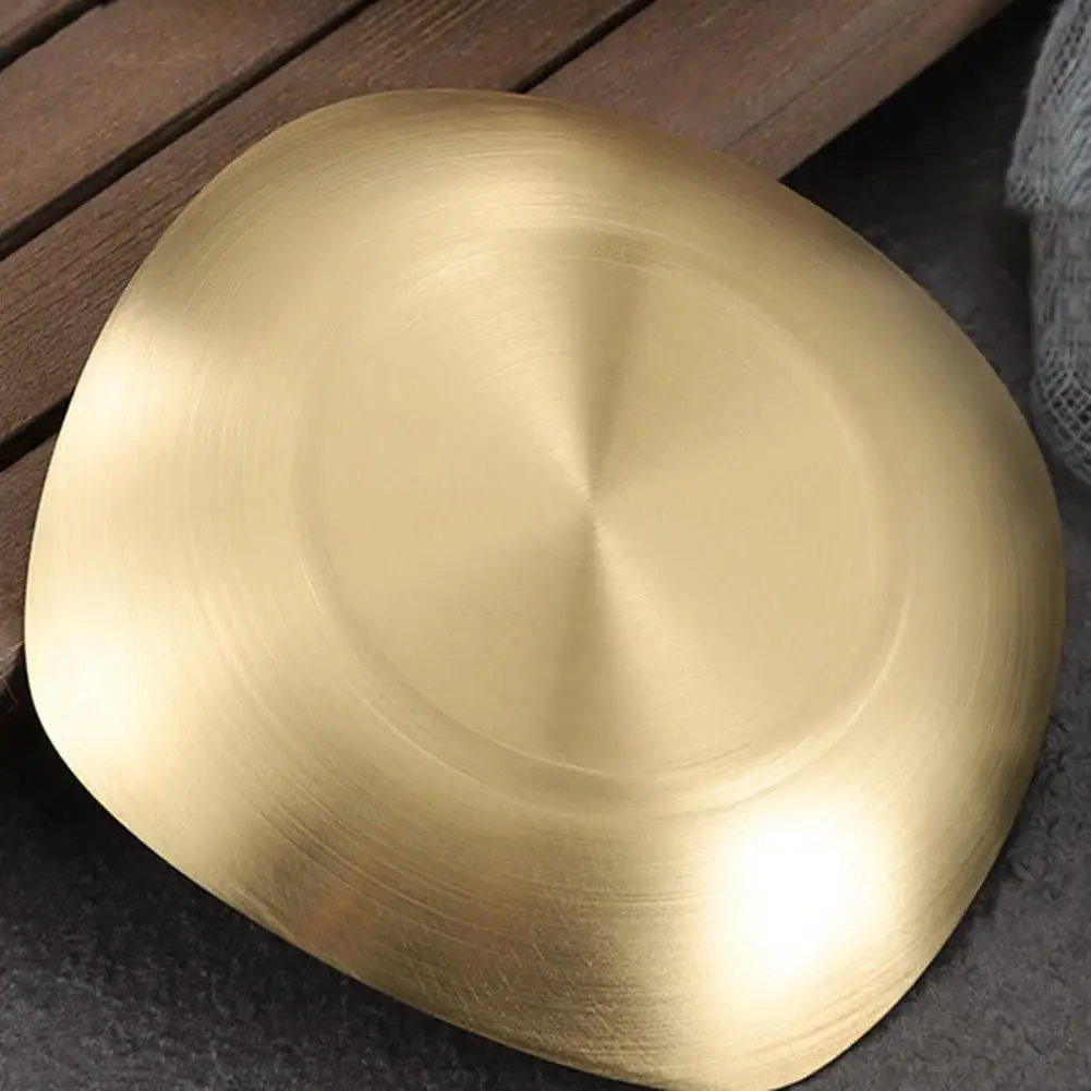 Блюдо с косточками и вертушкой из нержавеющей стали 304 зеркальная полированная